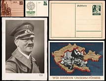 1938 Third Reich, Germany, Stock of Postal Stationery Postcards, Mint