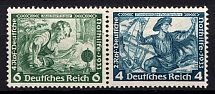 1933 Third Reich, Germany (Mi. W 47, Zusammendrucke, CV $50, MNH)