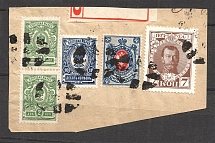 Oval, Rectangular Mesh - Mute Postmark Cancellation, Russia WWI (Mute Type #534)