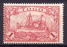 1900 1m Togo, German Colonies, Kaiser’s Yacht, Germany (Mi. 16)