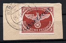 1944 Germany Reich Military Mail Fieldpost `INSELPOST` (CV $90, Cancelled)