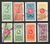 Lithuania Baltic Fiscal Revenue Group of Stamps (Cancelled)
