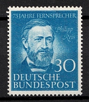 1952 30pf German Federal Republic, Germany (Mi. 161, Full Set, CV $70, MNH)