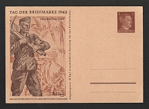 1942 'Organisation TODT', Propaganda Postal stationery, Third Reich Nazi Germany