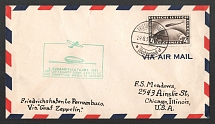 1931 (29 Aug) Germany, Graf Zeppelin airship airmail cvoer from Friedrichshafen to Chicago, 1st flight to South America 1931 'Friedrichshafen - Pernambuco' (Sieger 124 Ca, CV $100)