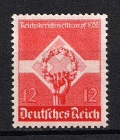 1935 12Pf Third Reich, Germany (Mi. 572y, Signed, CV $200, MNH)