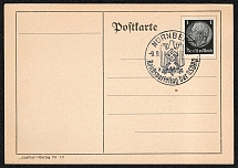 1938 Nuremberg postcard dated 9 September and franked with Sc 415