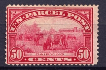 1913 50с USA, Parcel Post Stamp (CV $240)