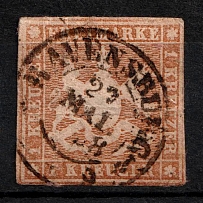 1859 1k Wurttemberg, German States, Germany (Mi. 11, Sc. 13, Canceled, CV $170)