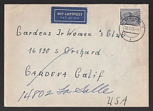 1955 (26 Apr) 'Gardens Ir Women's Club', German Propaganda, Germany, Airmail, Сover from Berlin to USA