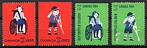 1963-64 Help Crippled Children, Canada, Stock of Cinderellas, Non-Postal Stamps, Labels, Advertising, Charity, Propaganda
