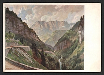 1933-1945 'The German Alpine Road', Propaganda Postcard, Third Reich Nazi Germany