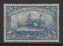 1919 2m South West Africa, German Colonies, Kaiser’s Yacht, Germany (Mi. 30 B, MNH, CV $70)