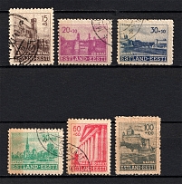 1941 Germany Occupation of Estonia (CV $65, Full Set, Canceled)