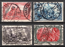 1902-04 German Empire, Germany (Mi. 78 A, 80 A, 81 A, 82 A, Canceled, CV $80)