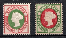 1875 Heligoland, German States, Germany (Mi. 11 - 12, Signed, CV $50)