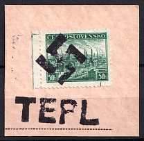 Teplitz (Teplice), Occupation of Sudetenland, Germany on piece