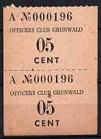 5c Officers Club Grunwald, Poland, Pair