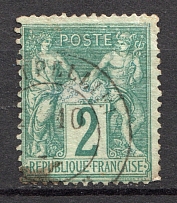 1876-81 France Type I 2 C (CV $300, Canceled)