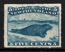 1876-79 5c Newfoundland, Canada (SG 43,  Certificate, CV $260)