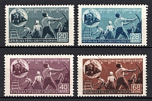 1947 Albania (Mi. 422 D, 423 C, 424 D, 425 C, Full Set, CV $---, MNH)