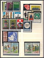 Germany, Stock of Cinderellas, Non-Postal Stamps, Labels, Advertising, Charity, Propaganda (#474)