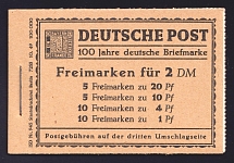 1949 Booklet with stamps of West Berlin, Germany in Excellent Condition (Mi. MH 1, CV $910)