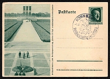 1937 Reich Party Rally of the NSDAP in Nuremberg, Third Reich, Germany, Postal Card (Special Cancellation)