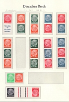 1937-39 Third Reich, Germany, Stock (Coupon, Tete-Beche, Gutter, Se-tenants, CV $80)