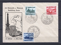1939 Third Reich special cover with full set stamps and special postmark Automobile exhibition