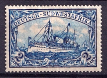1906-1919 2M South West Africa, German Colonies, Kaiser’s Yacht, Germany (Mi.30)