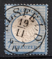1872 7kr German Empire, Germany (Mi. 10, Canceled, CV $160)