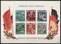 1955 German Democratic Republic, Germany, Souvenir Sheet (Mi. Bl. 13 y II, Canceled, CV $230)