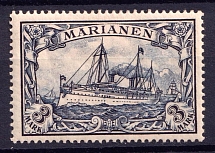 1901 3M Mariana Islands, German Colonies, Kaiser’s Yacht, Germany (Mi. 18)