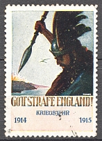 1915 Germany Anti-English Propaganda Anglophobia Non-Postal (Cancelled)