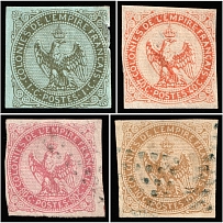 1859-65, French colonies (Canceled, CV $100)