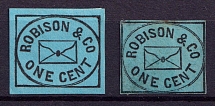 1c Robinson & Co, United States Locals & Carriers (Old Reprints and Forgeries)