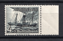 1937 4pf Third Reich, Germany (Horizontal Gum, CV $80, MNH)