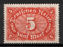 1921-22 5m Weimar Republic, Germany (Mi. 194 c, Signed, CV $130, MNH)
