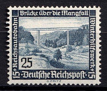 1936 Third Reich, Germany (Mi. 641 x, Signed, CV $290, MNH)