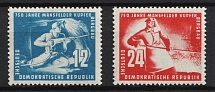 1950 German Democratic Republic, Germany (Mi. 273 - 274, Full Set, CV $20, MNH)