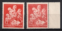 1943 12pf Third Reich, Germany (Mi. 859, 859 var, Variety of Color)
