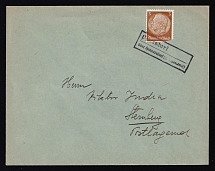 Germany, Cover, Petersdorf - Sternberg, franked 3pf Third Reich stamp