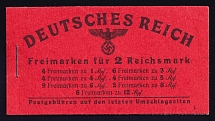1941 Compete Booklet with stamps of Third Reich, Germany, Excellent Condition (Mi. MH 48, CV $210)