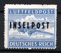 1944 Germany Reich Rhodes Military Mail Fieldpost (CV $200, Signed)