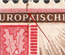 1942 12pf Third Reich, Germany (Mi. 822 I, Stroke on Frame, Print Error, CV $140, MNH)