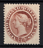 1865-94 12c Newfoundland, Canada (Sc. 29, CV $70)