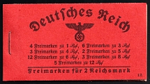 1940 Booklet with stamps of Third Reich, Germany in Excellent Condition (Mi. MH 39.2, CV $330)