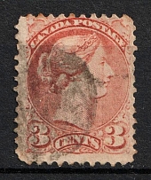 1870-90 3с Canada (SG 83, Canceled)