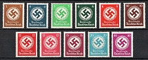 1934-38 Third Reich, Germany (Mi. 132 - 142, CV $90, MNH)